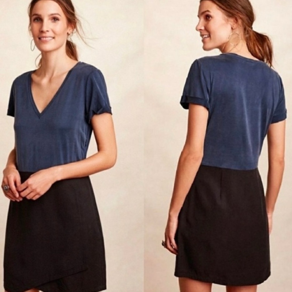 Dolan Anthropologie Horizon Colorblock Shift Dress, Size S